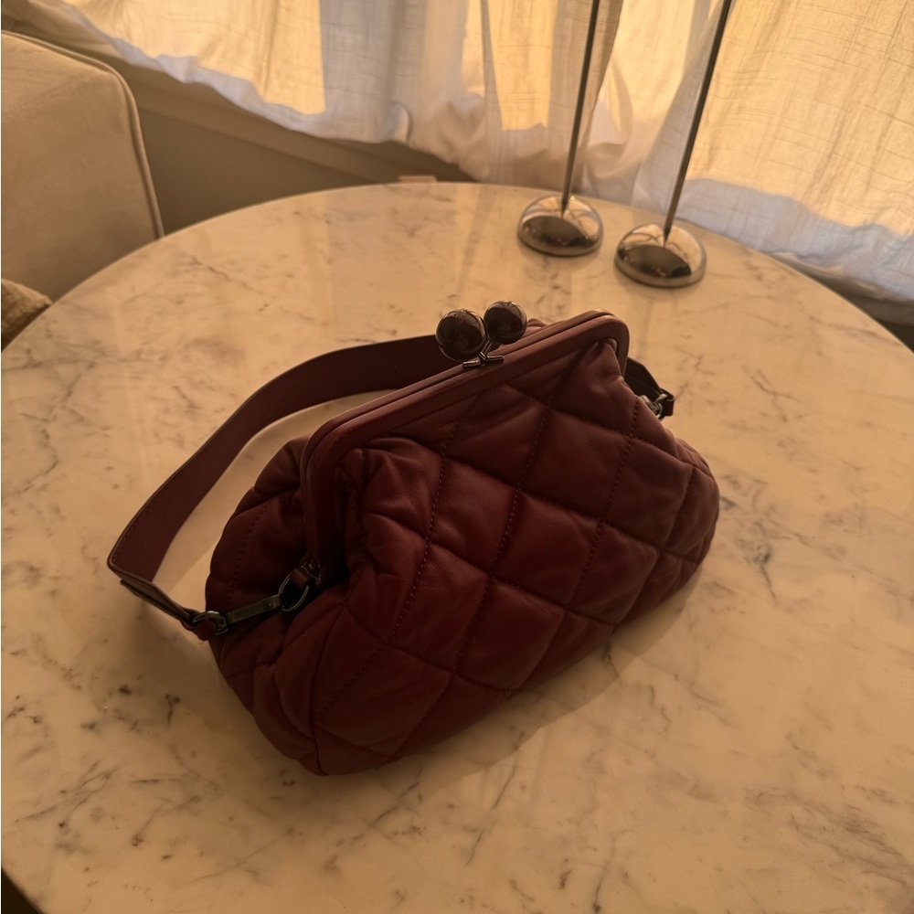 Max Mara Weekend Pasticcino Burgundy Handbag